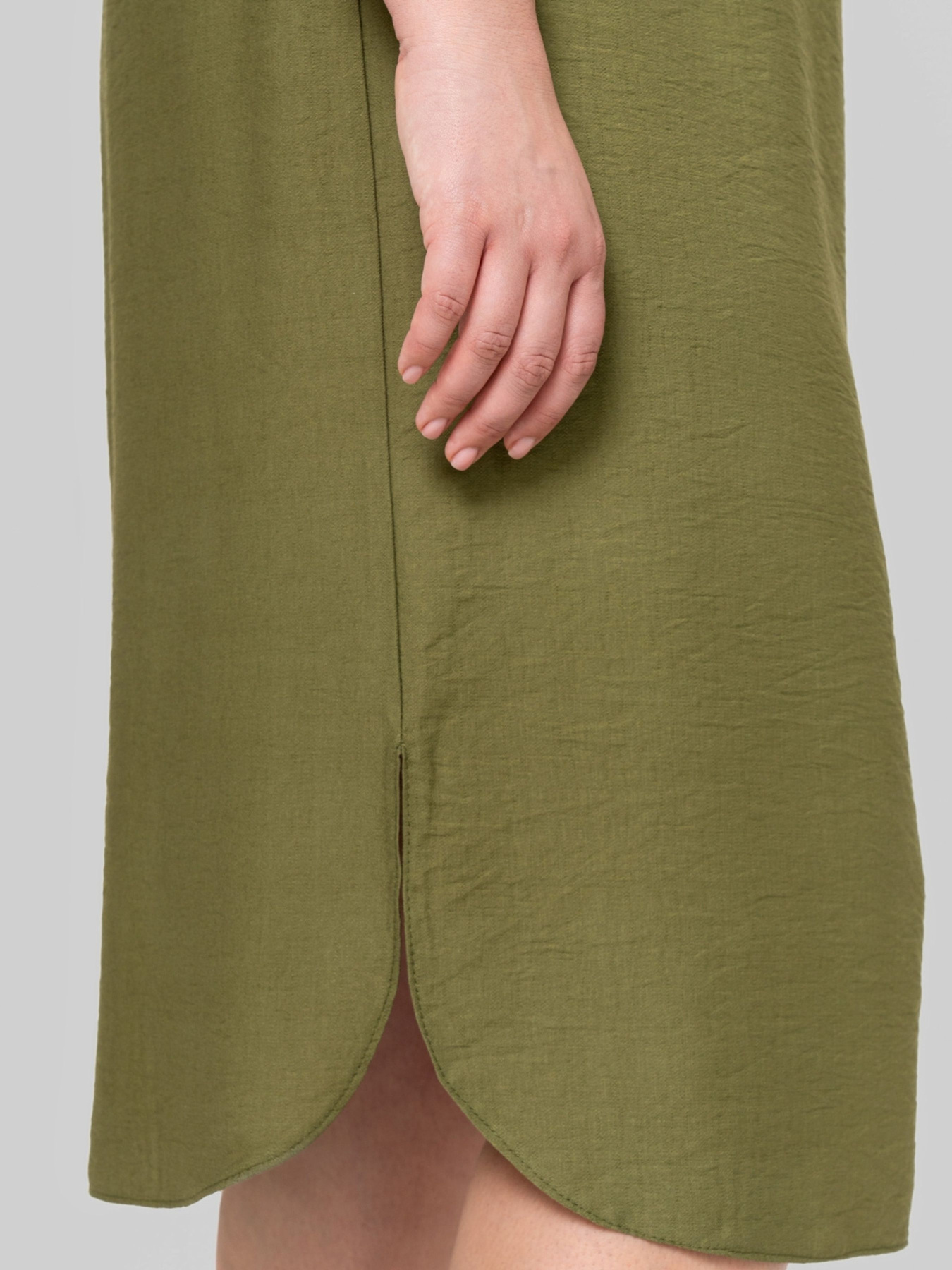 Сукня міді All Posa модель ap102363p-olivka Фото