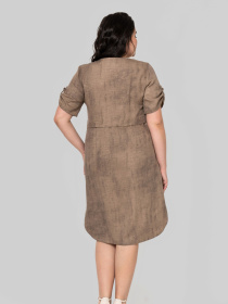 Платье миди All Posa модель ap102363p-sepq Фото