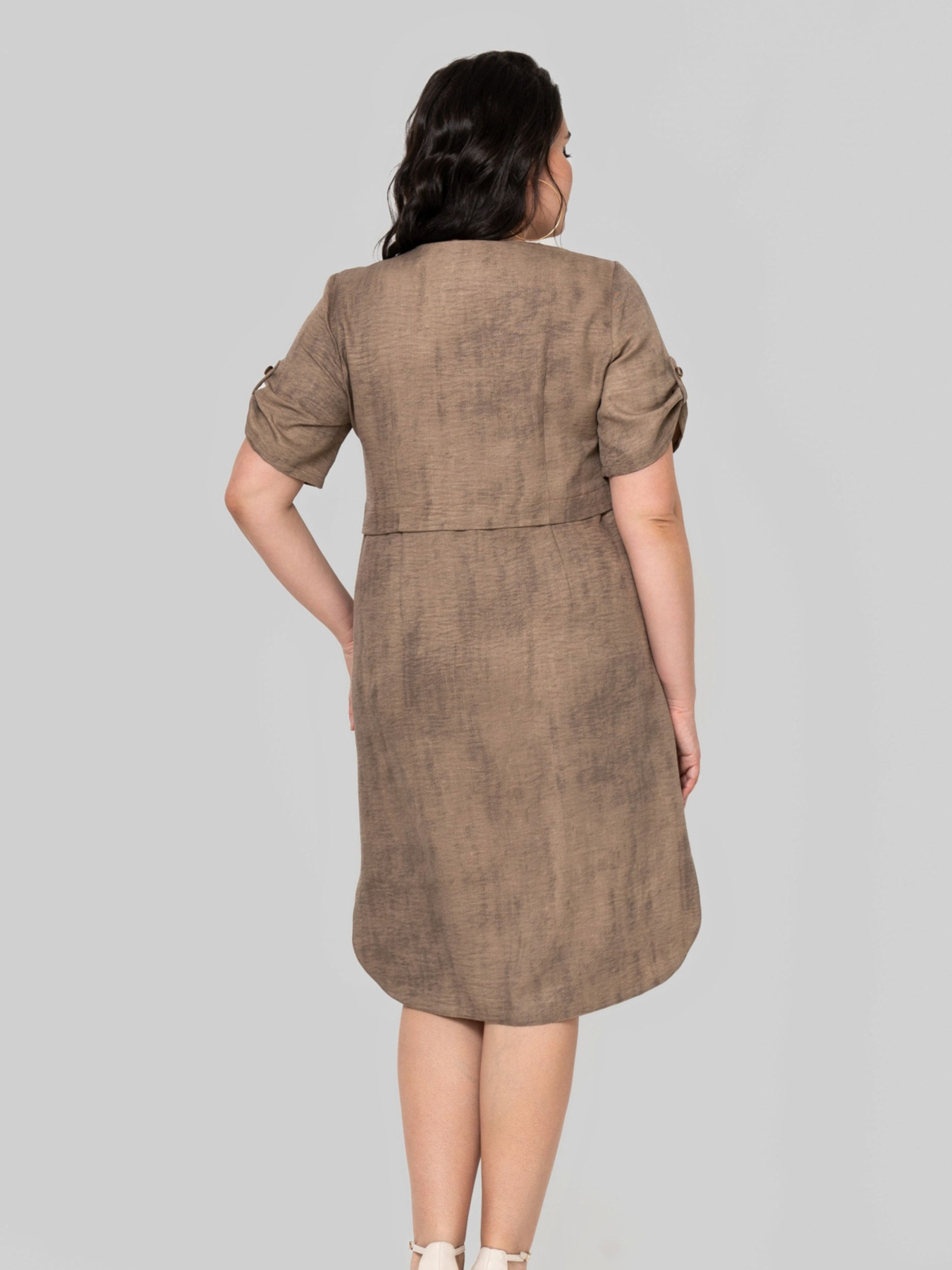 Платье миди All Posa модель ap102363p-sepq Фото