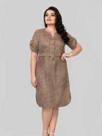 Сукня міді All Posa модель ap102363p-sepq Фото