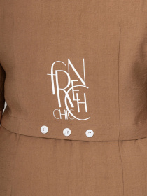 Платье миди All Posa модель ap102363p-korichnevij Платье миди All Posa модель ap102363p-korichnevij Фото