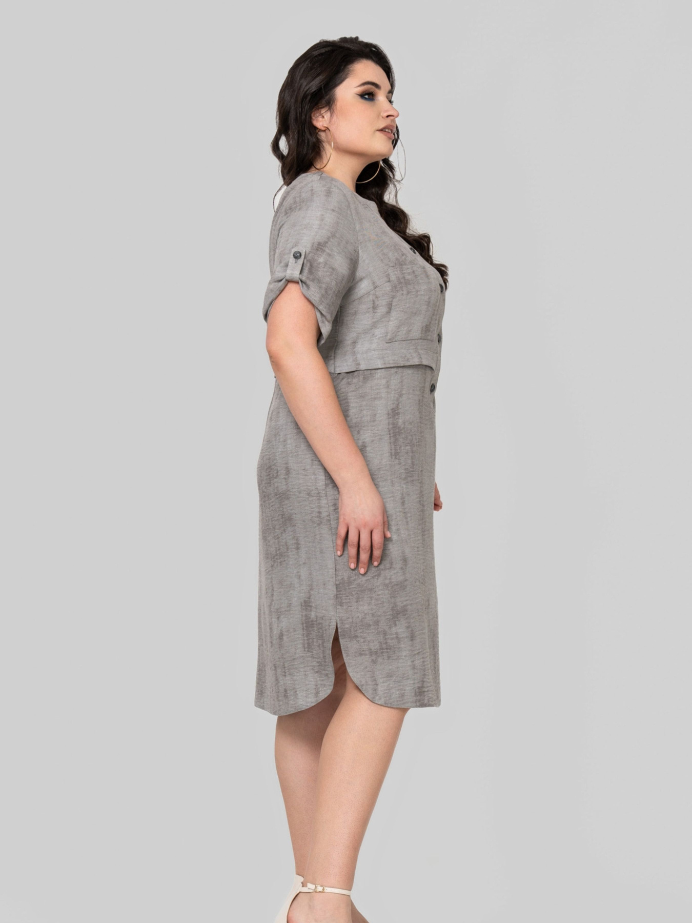 Платье миди All Posa модель ap102363p-srij Фото