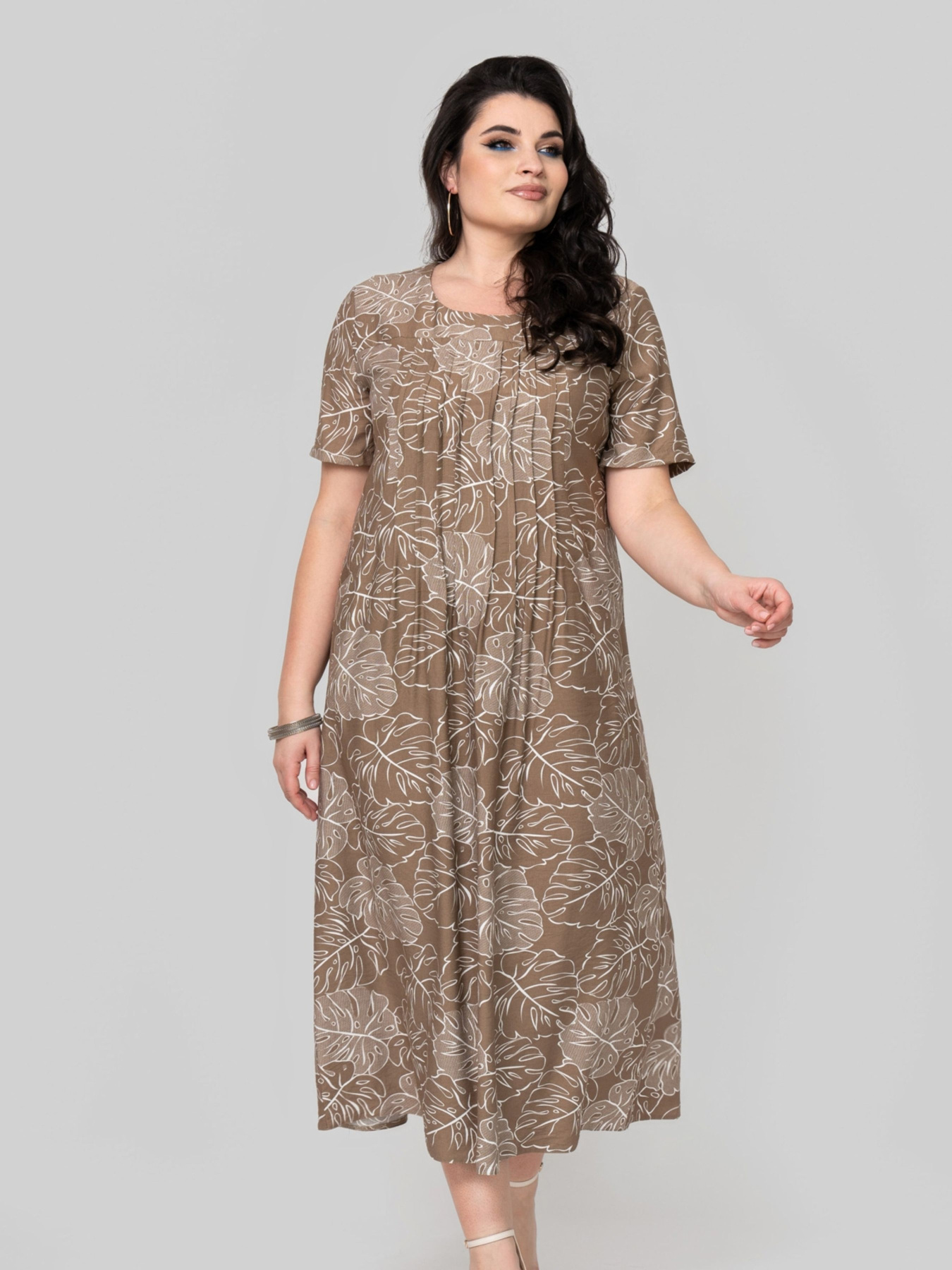 Сукня міді All Posa модель ap102352p-listq Фото