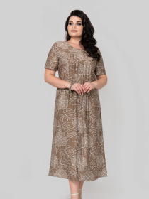 Сукня міді All Posa модель ap102352p-listq Фото