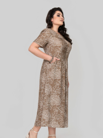 Сукня міді All Posa модель ap102352p-listq Фото