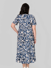 Платье миди All Posa модель ap102352p-sinj Фото