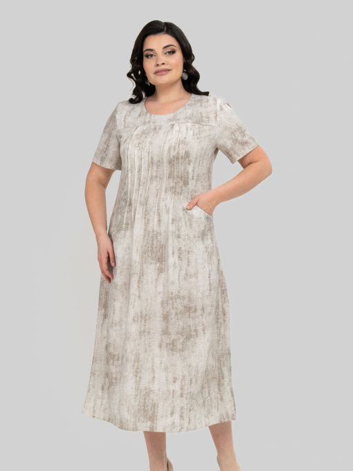 Сукня міді All Posa модель ap102352p-blij Фото