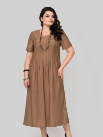 Платье миди All Posa модель ap102352p-psochnij Фото