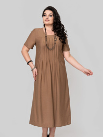 Платье миди All Posa модель ap102352p-psochnij Фото