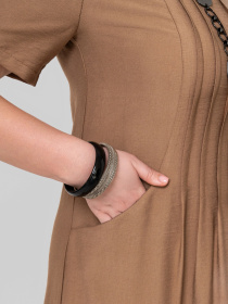 Платье миди All Posa модель ap102352p-psochnij Фото