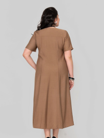 Платье миди All Posa модель ap102352p-psochnij Фото