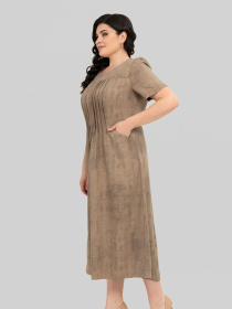 Сукня міді All Posa модель ap102352p-sepq Сукня міді All Posa модель ap102352p-sepq Фото