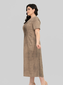 Сукня міді All Posa модель ap102352p-sepq Сукня міді All Posa модель ap102352p-sepq Фото