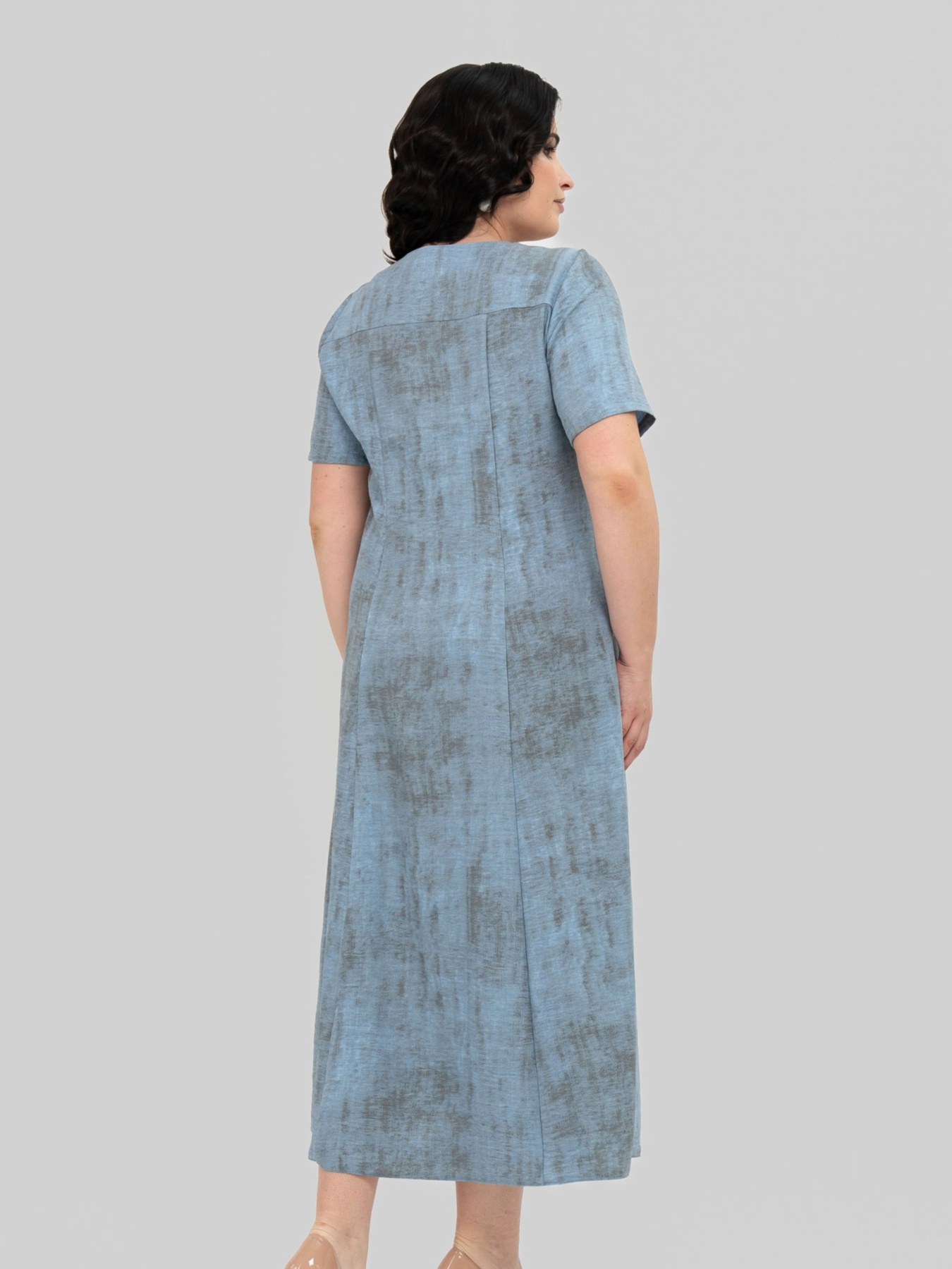 Сукня міді All Posa модель ap102352p-dzhins Фото