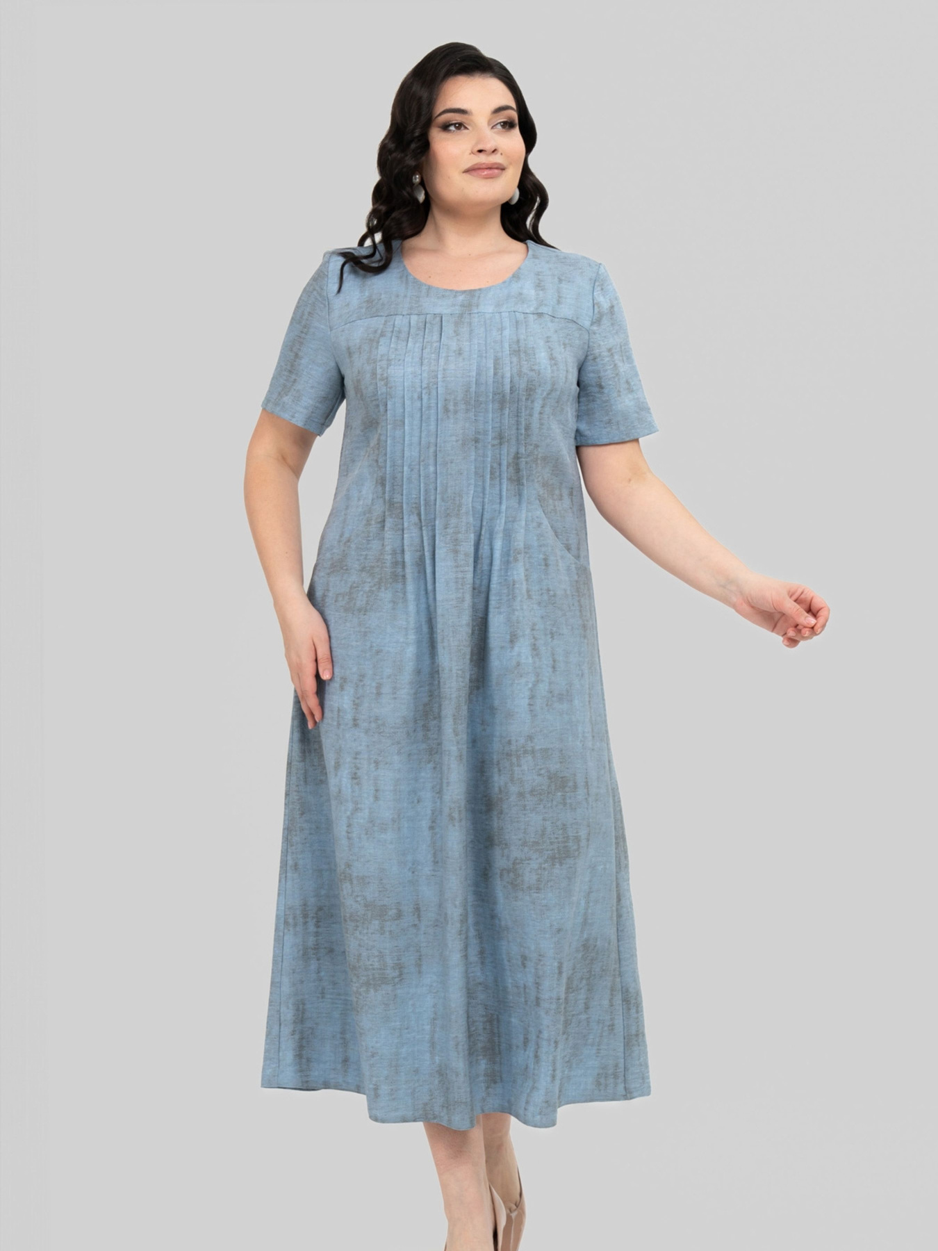 Платье миди All Posa модель ap102352p-dzhins Фото