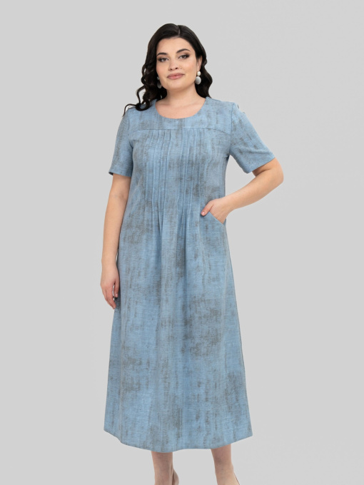 Сукня міді All Posa модель ap102352p-dzhins Фото