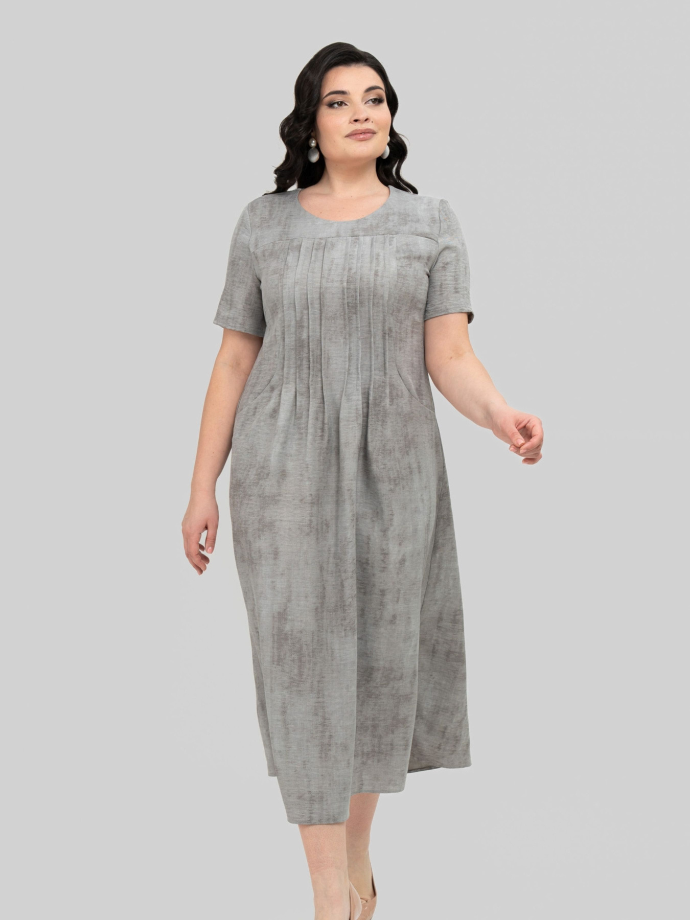 Платье миди All Posa модель ap102352p-srij Фото