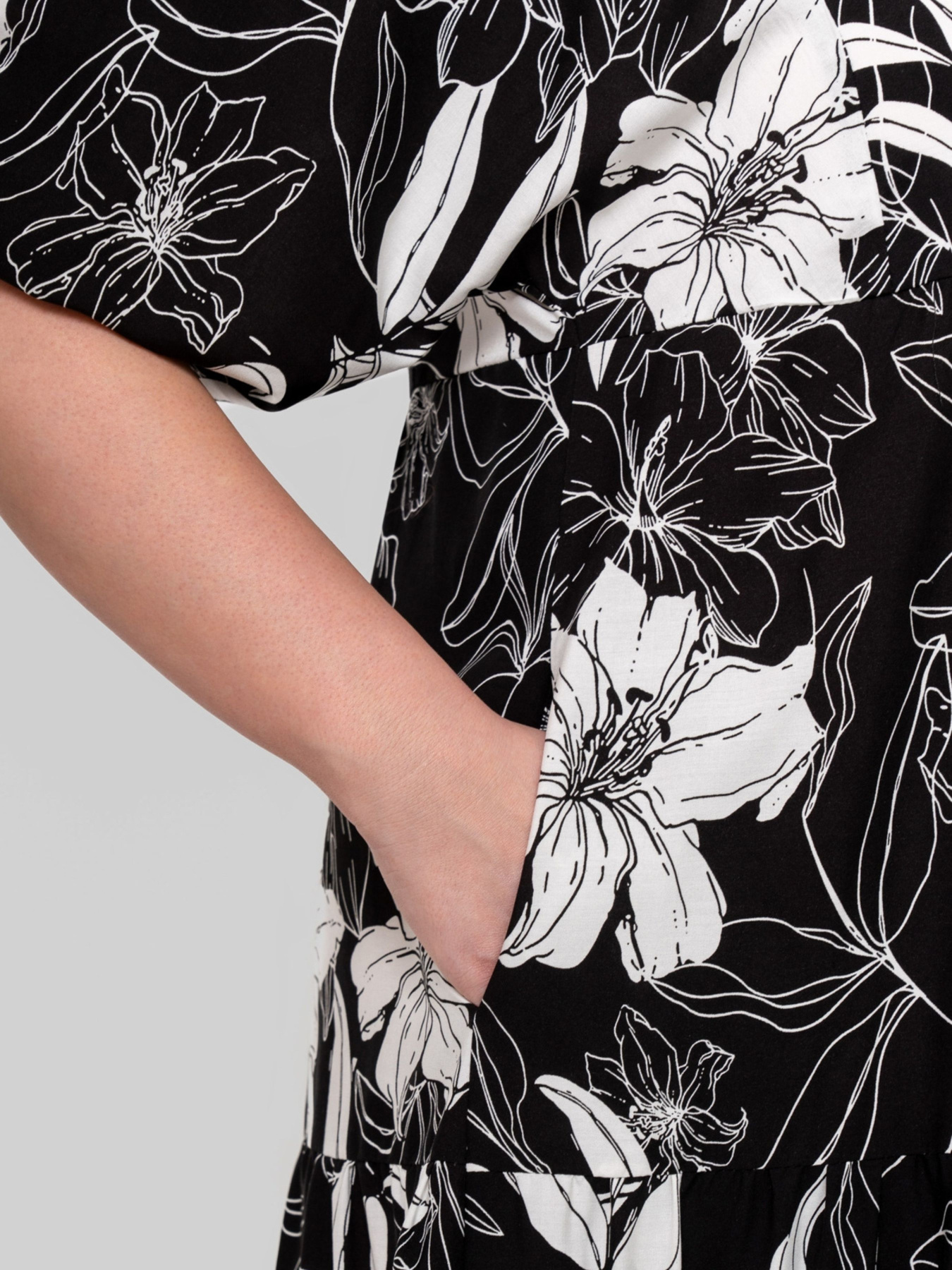 Сукня міді All Posa модель ap102345p-chorno-blij Фото