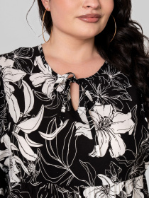 Сукня міді All Posa модель ap102345p-chorno-blij Фото