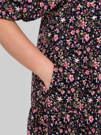 Платье миди All Posa модель ap102345p-temno-sinj Фото