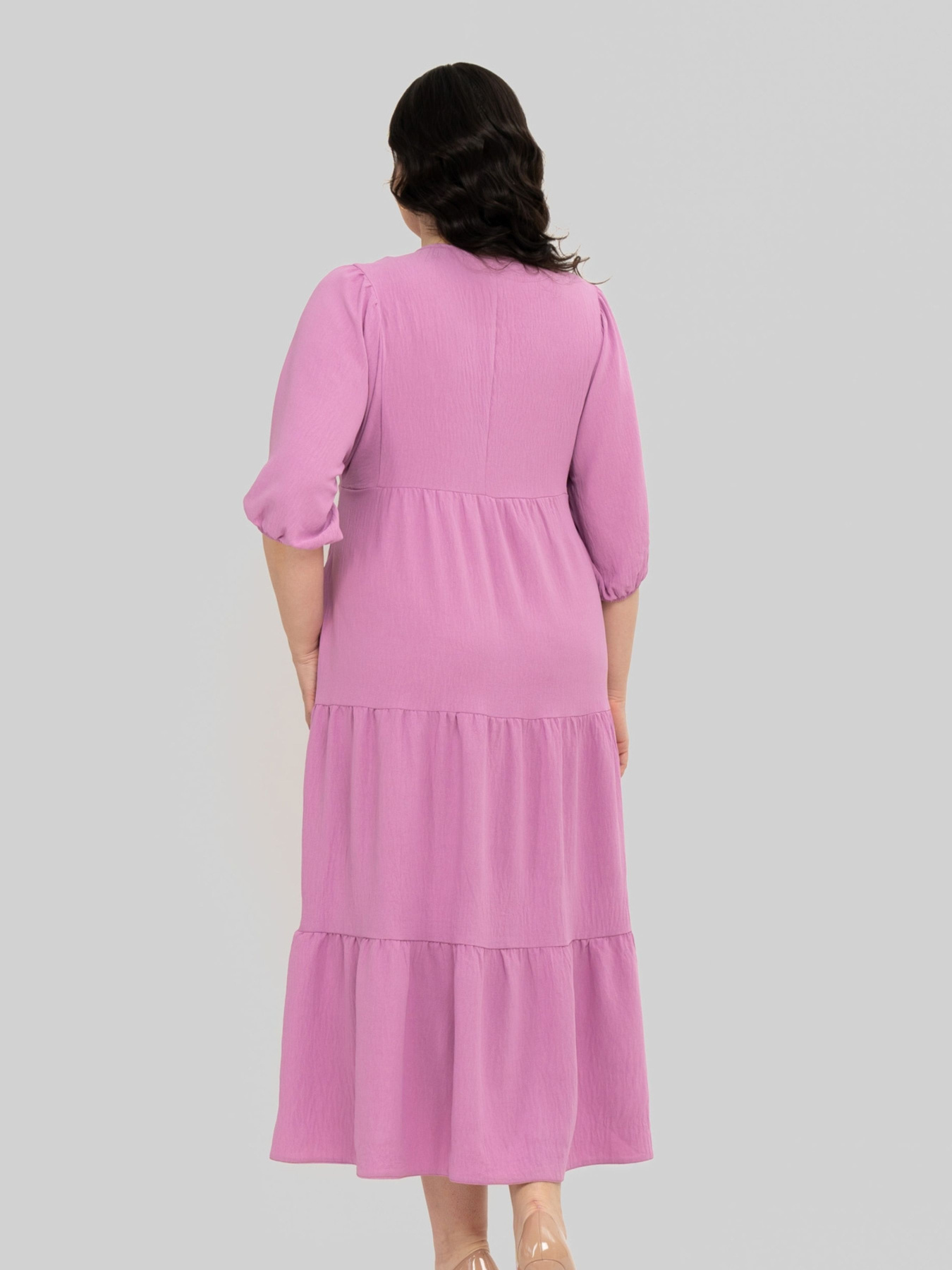 Сукня міді All Posa модель ap102345p-rozhevij Фото