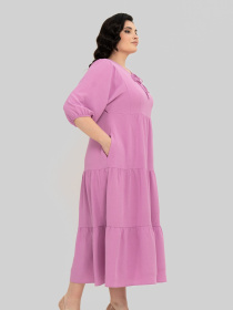 Сукня міді All Posa модель ap102345p-rozhevij Сукня міді All Posa модель ap102345p-rozhevij Фото