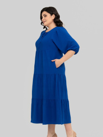 Сукня міді All Posa модель ap102345p-sinj Фото