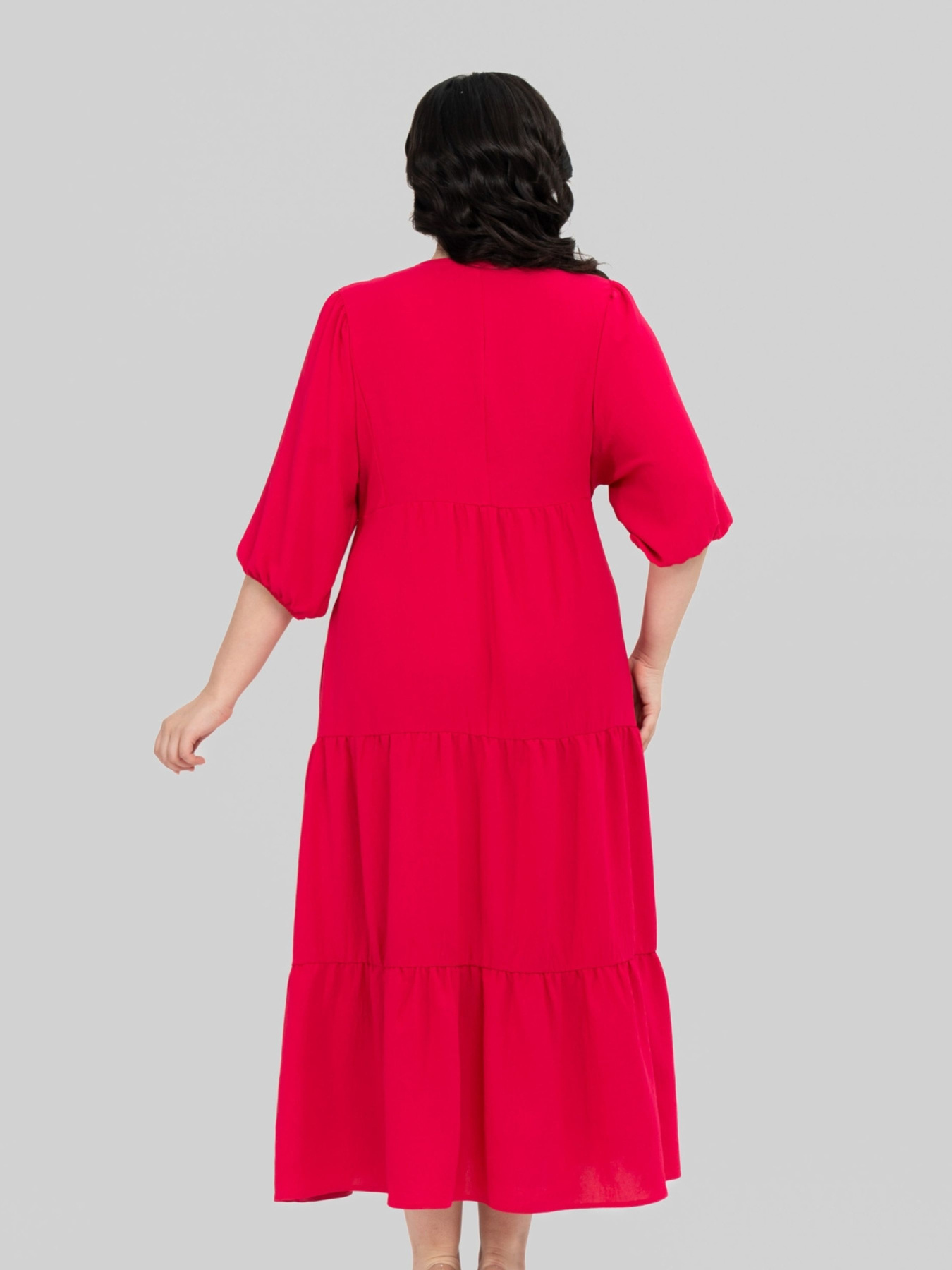 Платье миди All Posa модель ap102345p-fuksq Фото