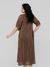 Платье макси All Posa модель ap102343p-shokolad Фото