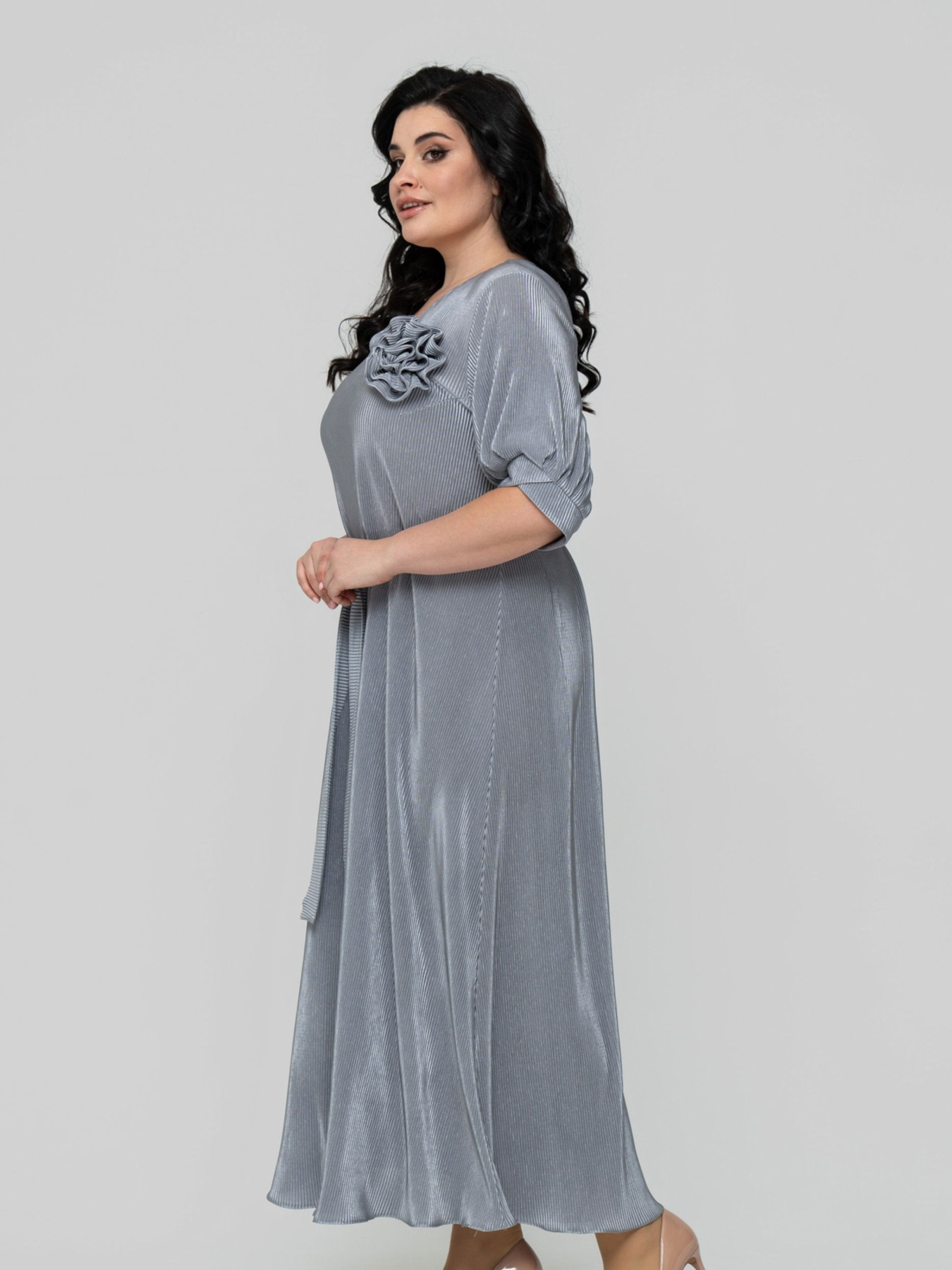 Платье миди All Posa модель ap102343p-srij Фото