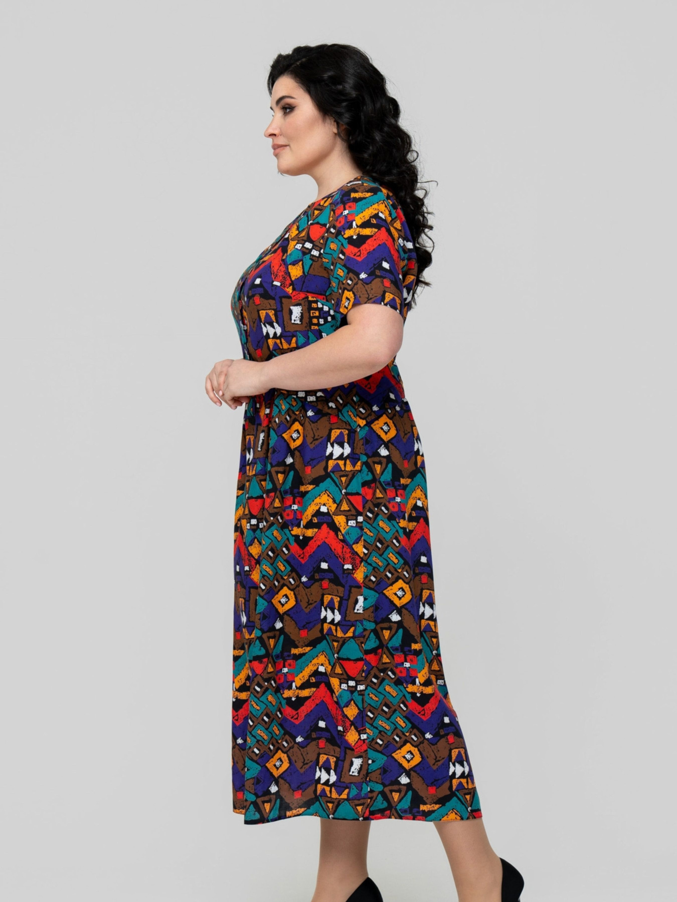 Сукня міді All Posa модель ap102321p-fioletovj Фото