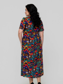 Сукня міді All Posa модель ap102321p-fioletovj Фото