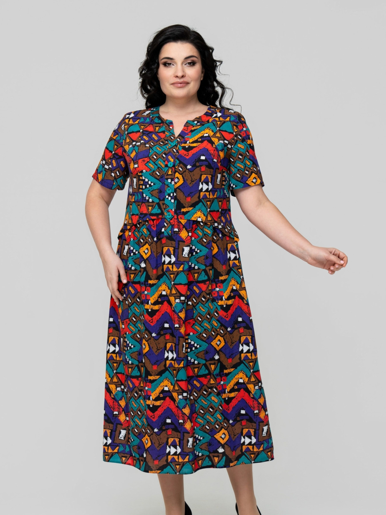 Сукня міді All Posa модель ap102321p-fioletovj Фото