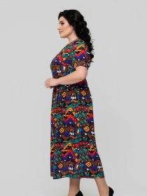 Сукня міді All Posa модель ap102321p-fioletovj Сукня міді All Posa модель ap102321p-fioletovj Фото