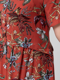 Платье миди All Posa модель ap102321p-terakot Фото