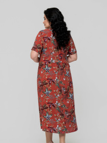 Платье миди All Posa модель ap102321p-terakot Фото