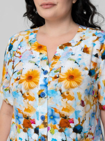 Платье миди All Posa модель ap102321p-blakitnij Фото