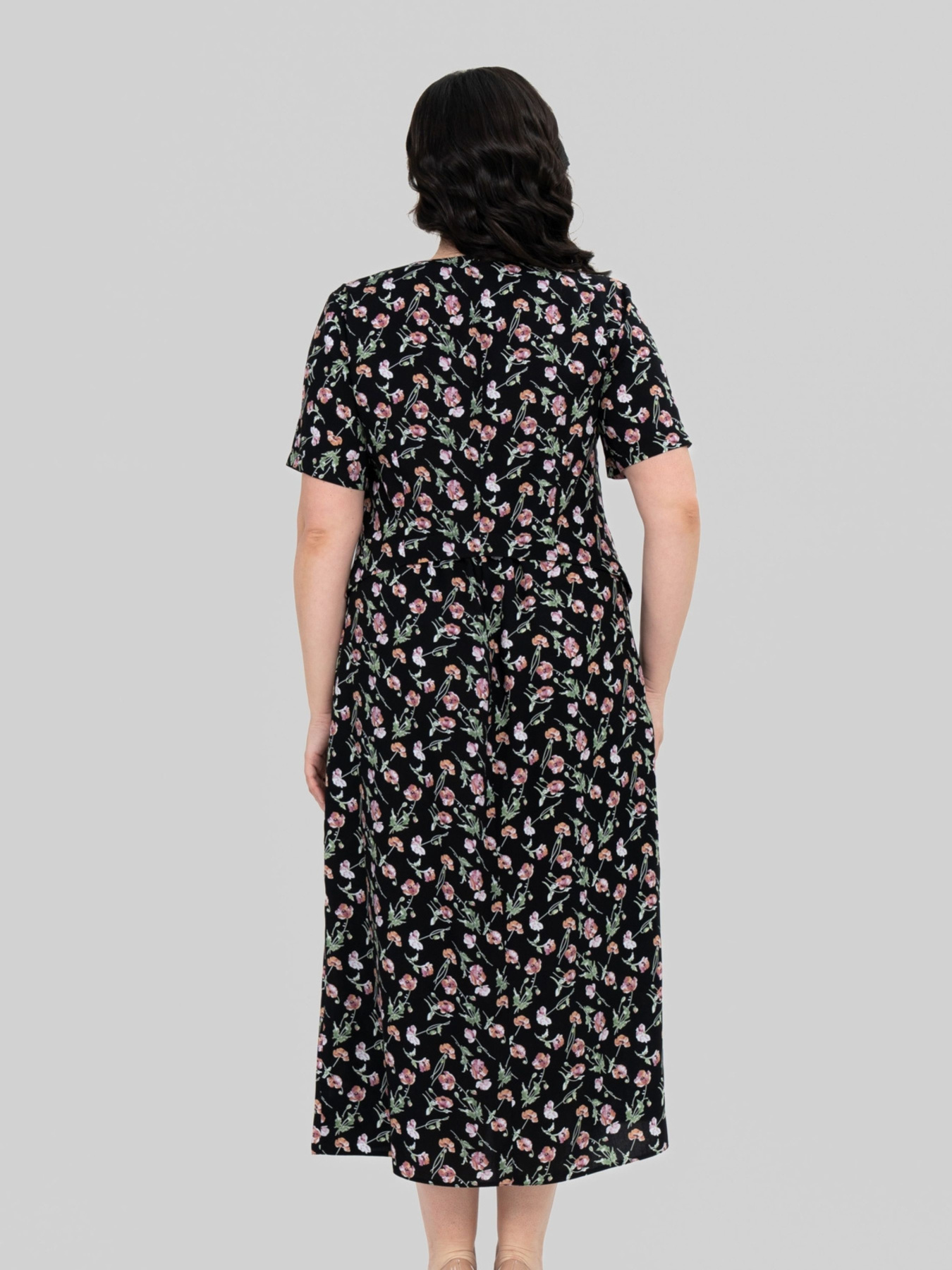 Платье миди All Posa модель ap102321p-chornij Фото