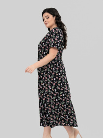 Платье миди All Posa модель ap102321p-chornij Фото