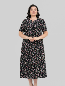 Платье миди All Posa модель ap102321p-chornij Фото