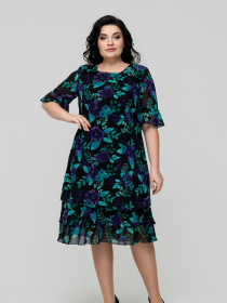 Сукня міді All Posa модель ap102319p-bryuza Фото