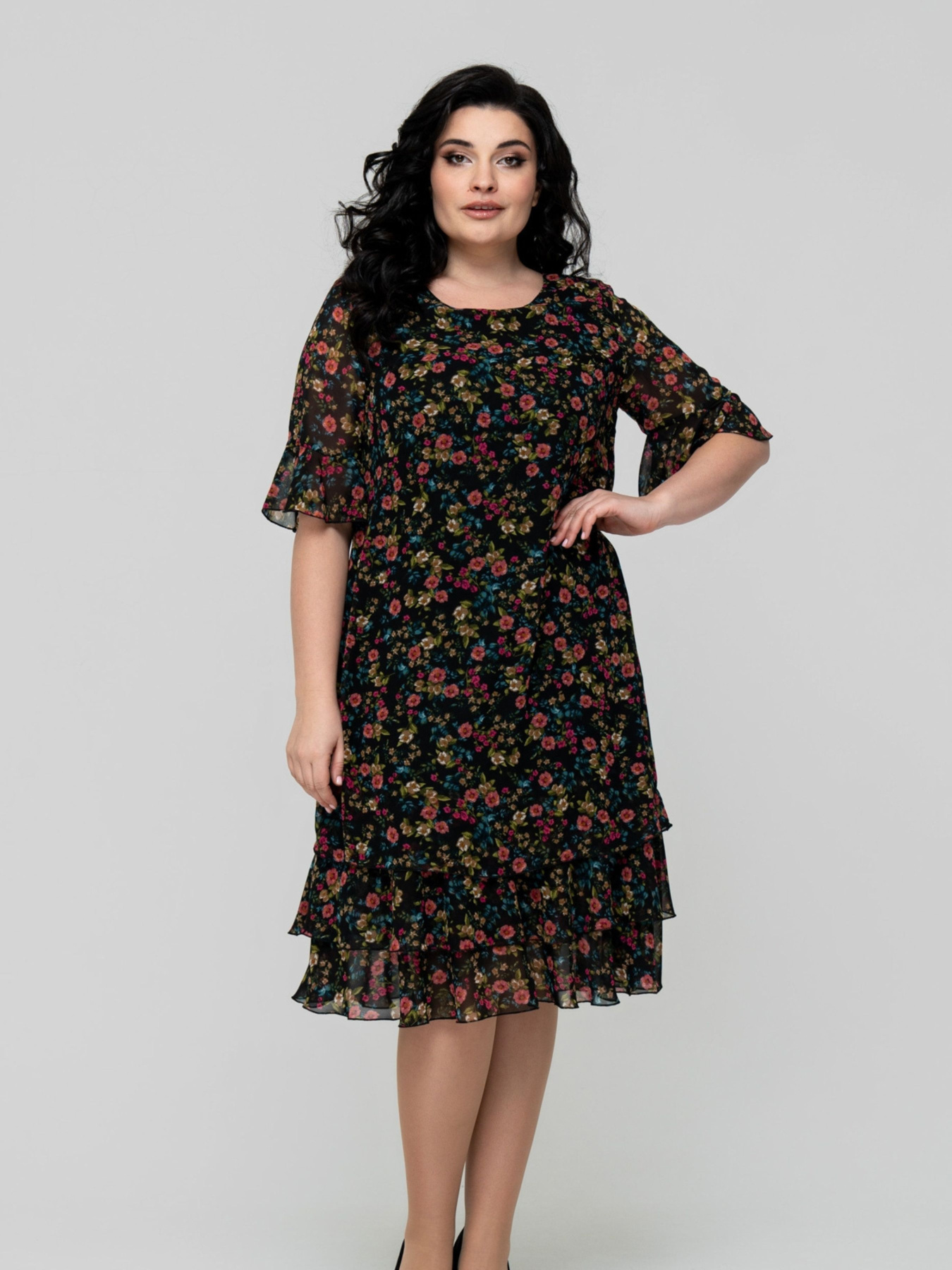 Платье миди All Posa модель ap102319p-kvti Фото