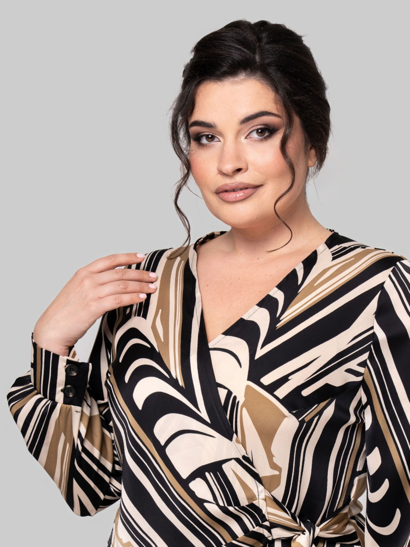 Платье миди All Posa модель ap102248p-abstrakcq Фото