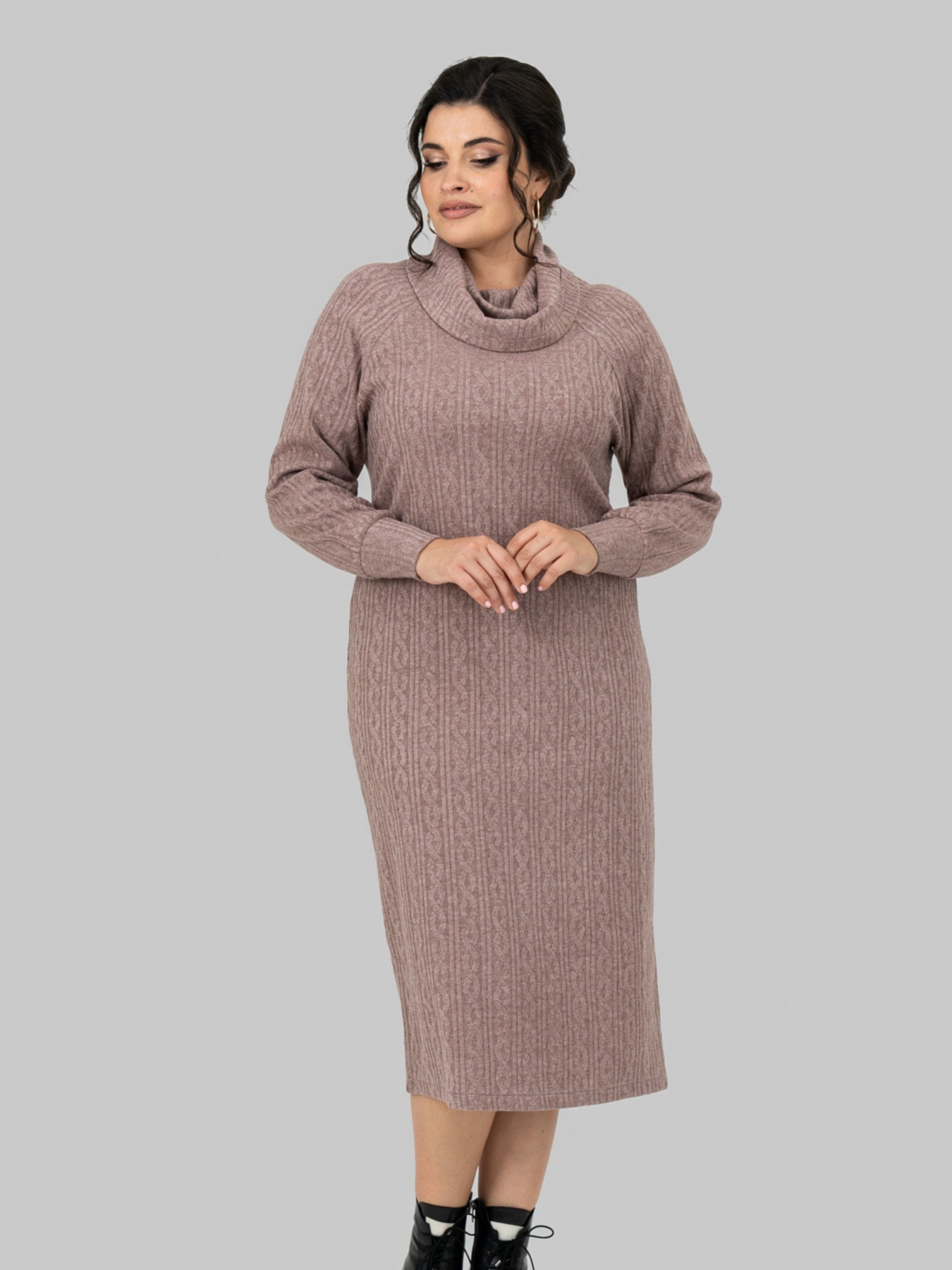 Сукня міді All Posa модель ap102212p-moko Фото