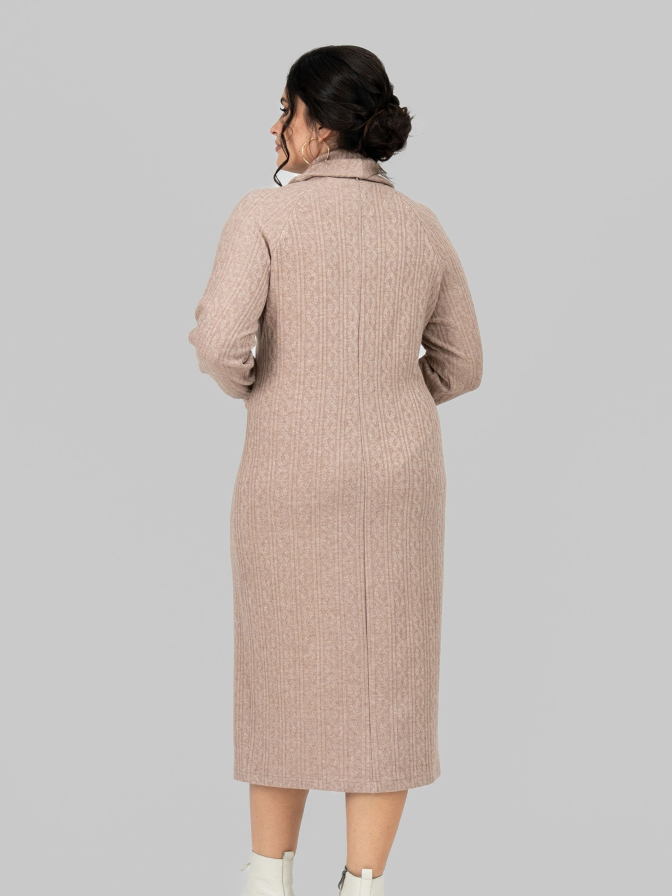 Платье миди All Posa модель ap102212p-kapuchno Фото