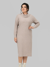 Платье миди All Posa модель ap102212p-kakao Фото