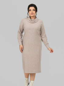 Платье миди All Posa модель ap102212p-kakao Фото