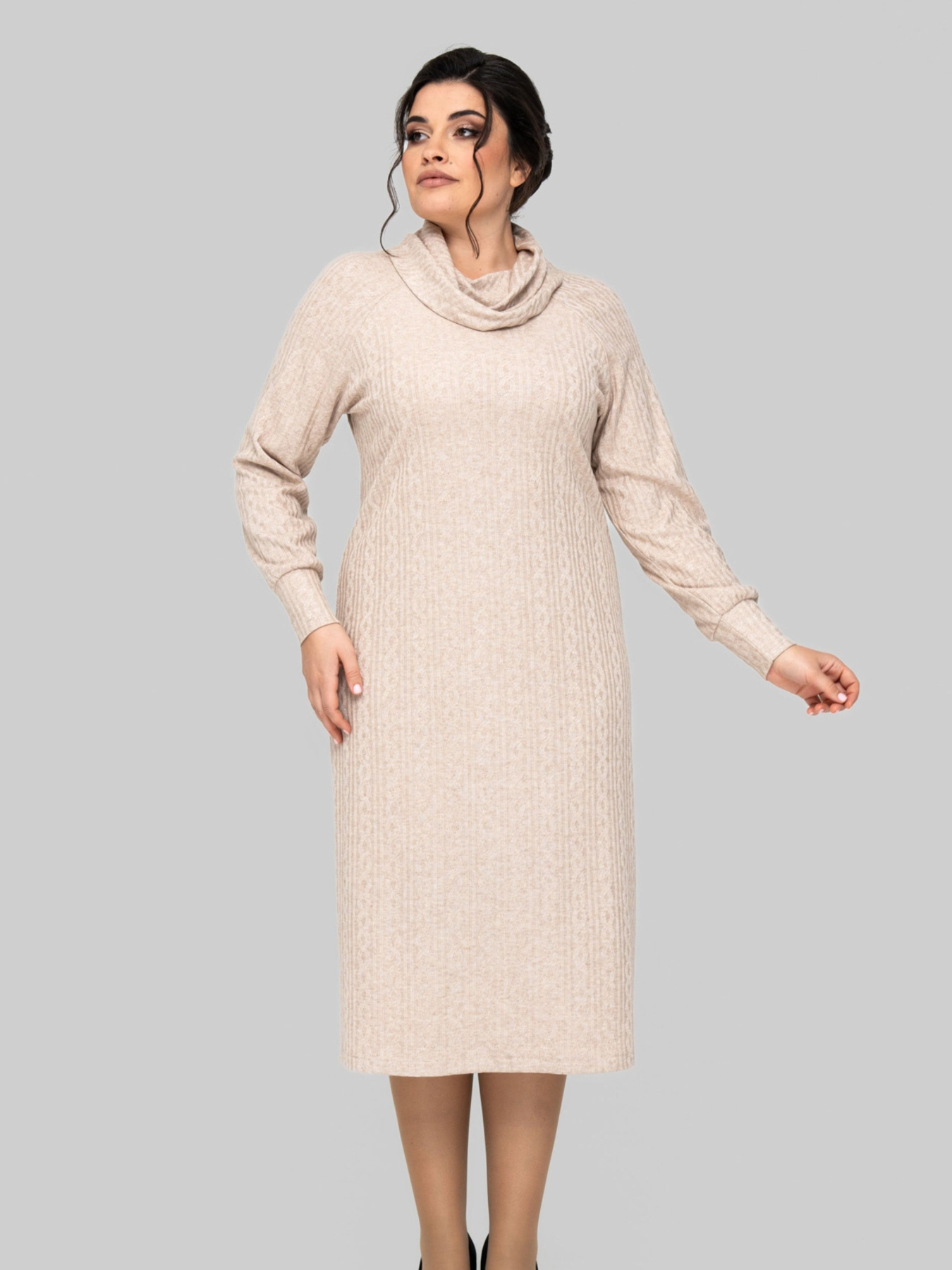 Платье миди All Posa модель ap102212p-prqzhene-moloko Фото