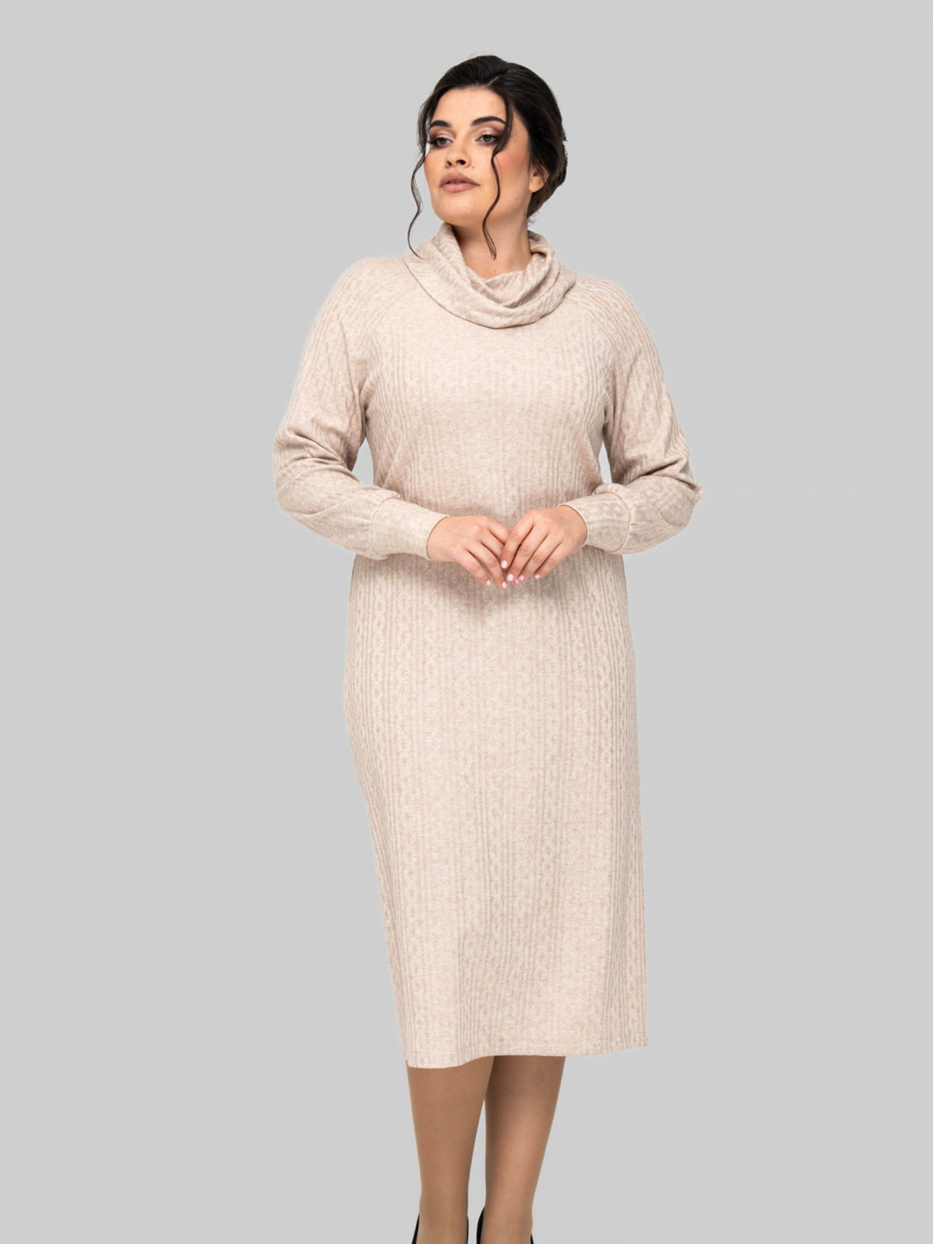 Платье миди All Posa модель ap102212p-prqzhene-moloko Фото