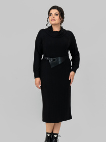 Платье миди All Posa модель ap102212p-chornij Фото